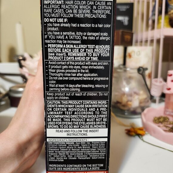 Schwarzkopf Black Permanent Keratin Colour - Brand New in Box - Picture 5 of 6